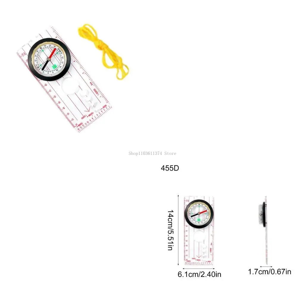 

Compasses for Backpacking Camping, Navigation Baseplate Map Compasses with Scale Ruler Accurate Orienteering Base Plate