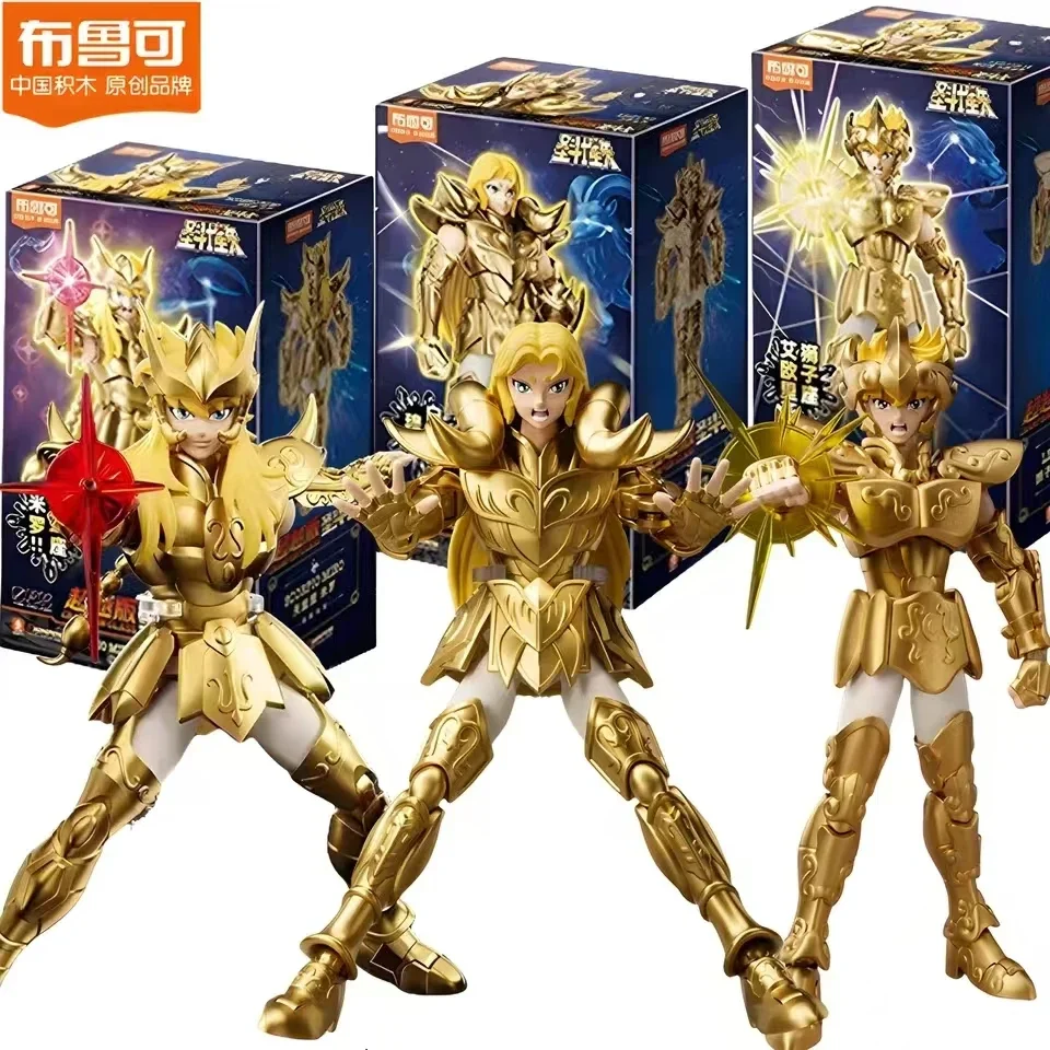 ในสต็อก Saint Seiya ผ้าตํานานภาพเคลื่อนไหวอุปกรณ์ต่อพ่วงของเล่น Champion Class Movable Gold ผ้ารุ่นคอลเลกชัน Galaxy Vol.5