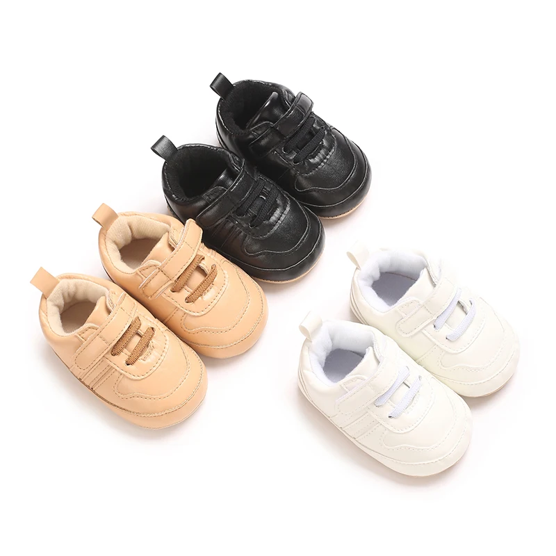 

Spring And Autumn Baby Shoes Soft Cloth Bottom Step Front Little White Shoes For Male And Female Babies 6-12 Months Lndoor