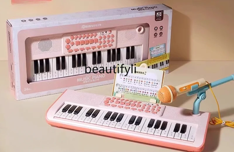 

Electronic organ toy girl baby toddler musical instrument small piano beginner can play gift