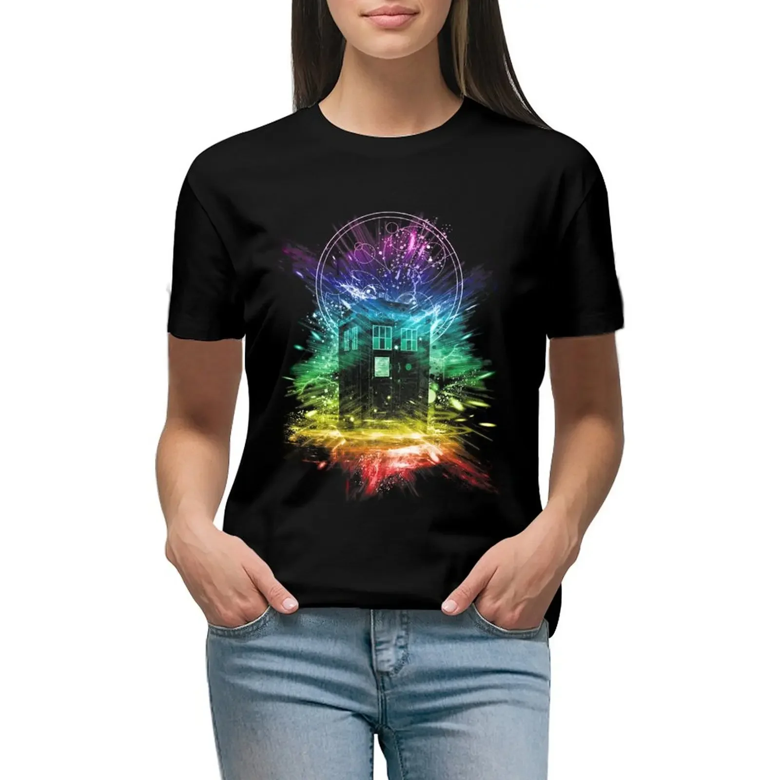 

time storm-rainbow version T-Shirt customs design your own funny luxury designer clothing Women
