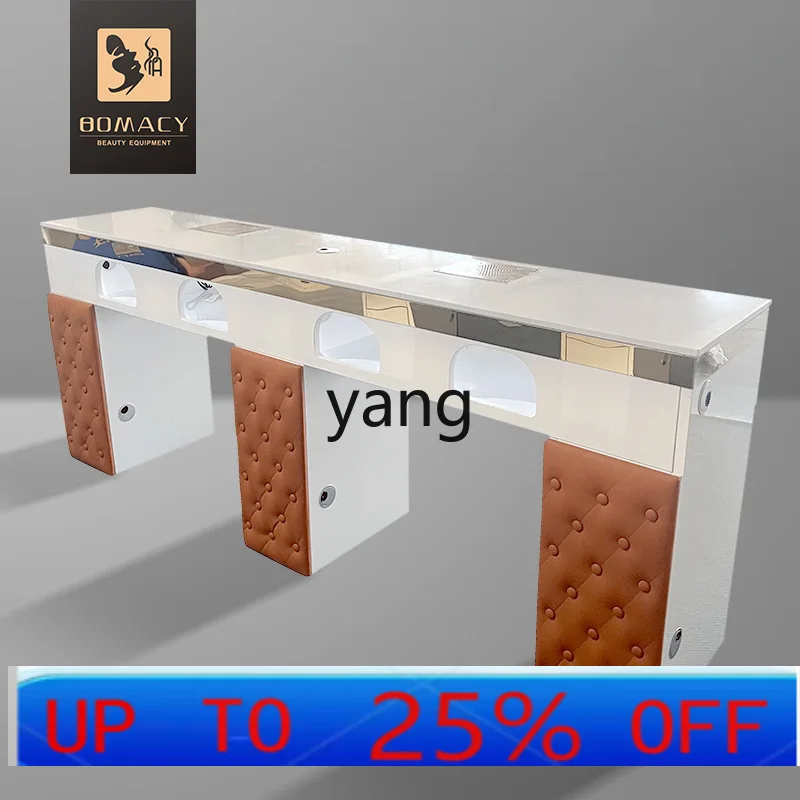 

LH solid wood nail salon table Modern beauty salon counter for manicurists