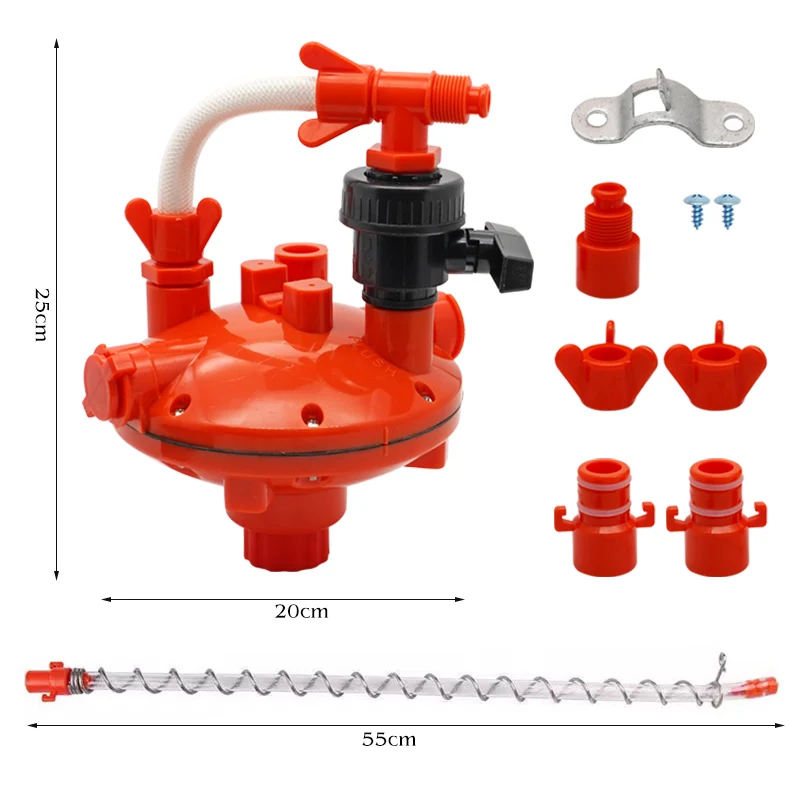 Imagem -06 - Frango Farm Regulador de Pressão de Água Bebedor de Mamilo Lnstall Acessórios Farm Animal Alimentação Rega Suprimentos