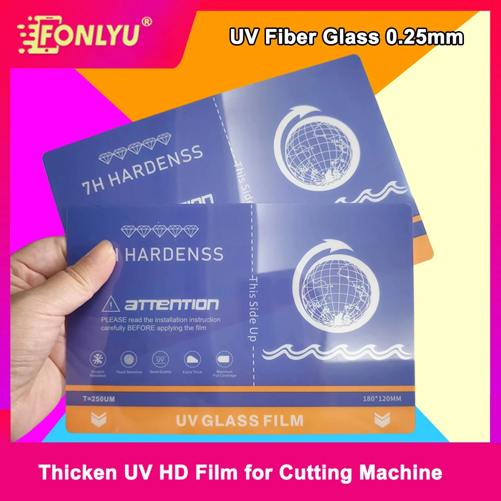 

FONLYU УФ-волоконная стеклянная пленка Защитная пленка для экрана телефона для станка для резки гидрогелевых листов HD Матовая пленка для конфиденциальности Blueray Screenguard Film