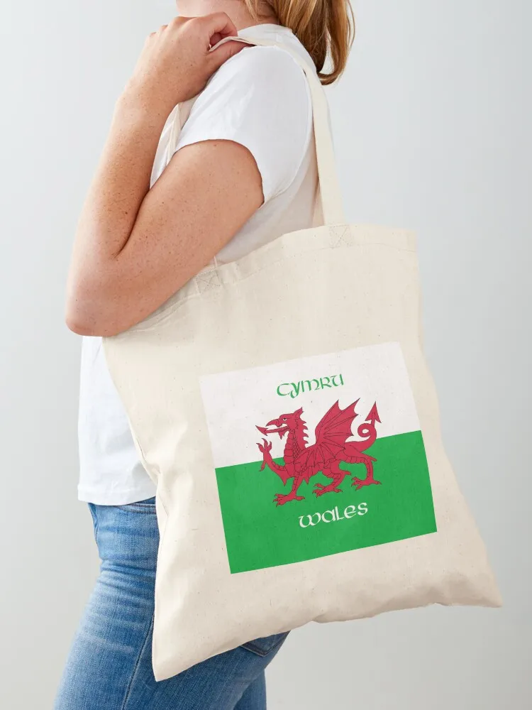 Cymru / Wales - The Welsh Dragon Flag Tote Bag tote bag custom Shopper sac pour femme