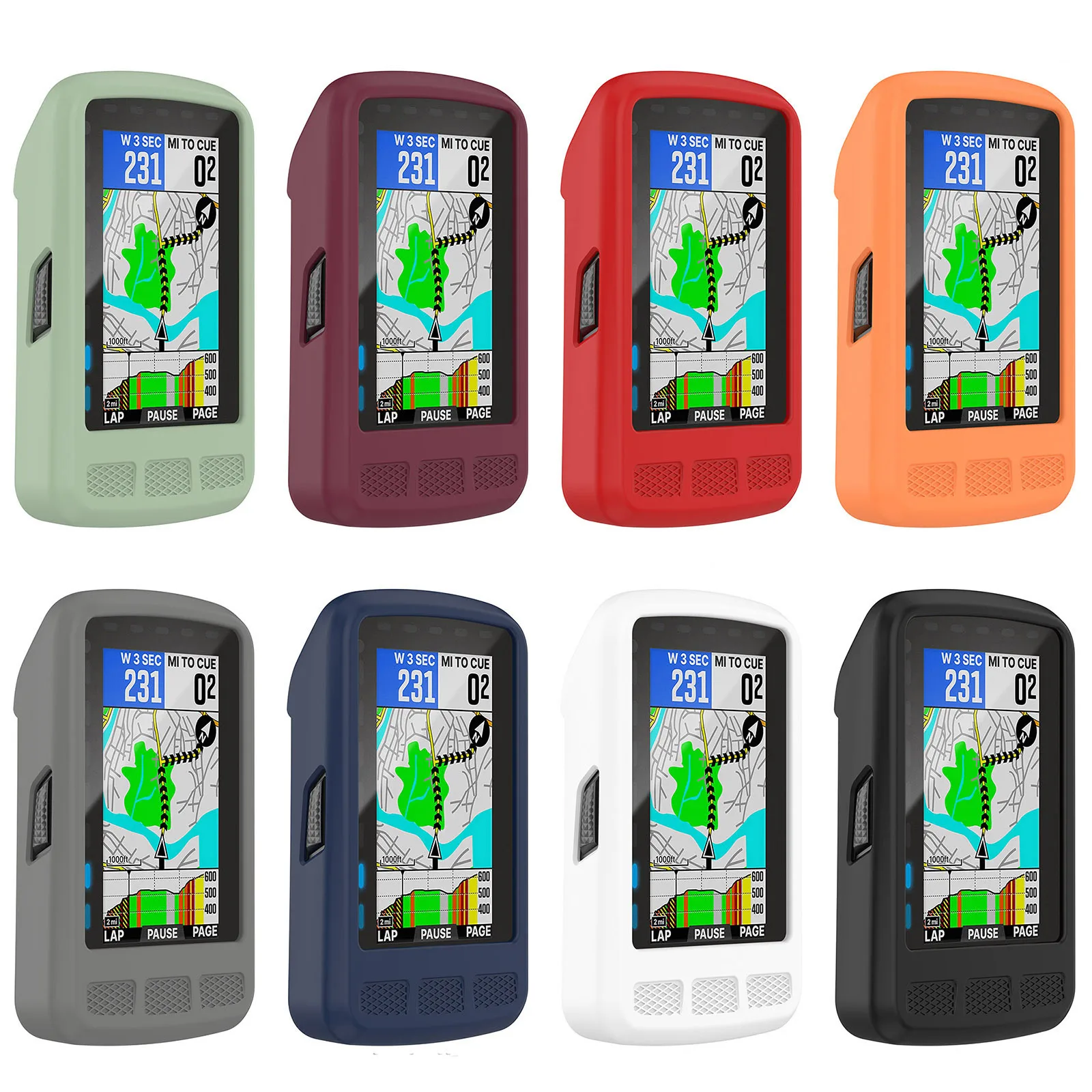 غلاف حماية من السيليكون لهاتف Wahoo brynt ROAM WFCC4 حاسوب دراجة بنظام تحديد المواقع مضاد للخدش يوفر حماية ممتازة