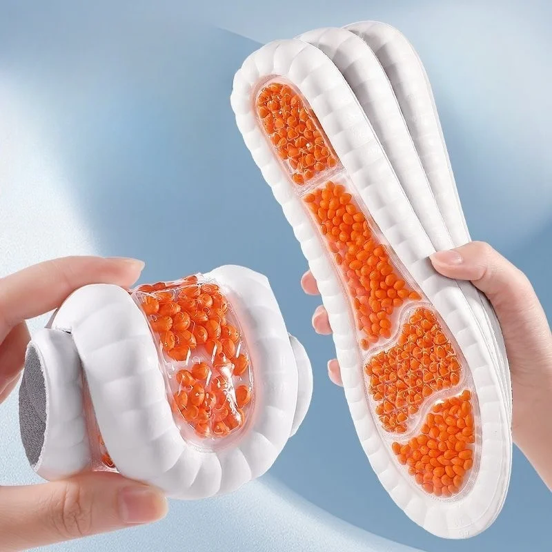 

1 Pair Air Cushion TPU Upgraded Sports Shock Absorption Insoles High Elastic Running Sneaker Pads