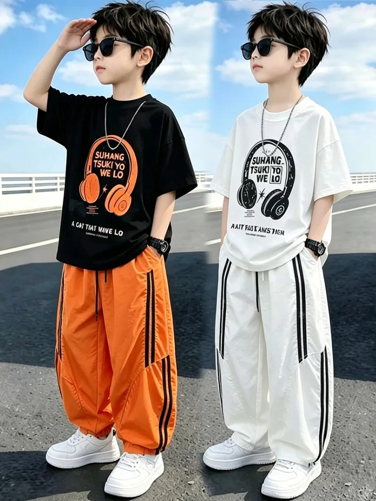 boys-cool-summer-outfit-set-2026-short-sleeve-long-pants-thin-sport-two-piece-trendy-kids-clothing-breathable-lightweight