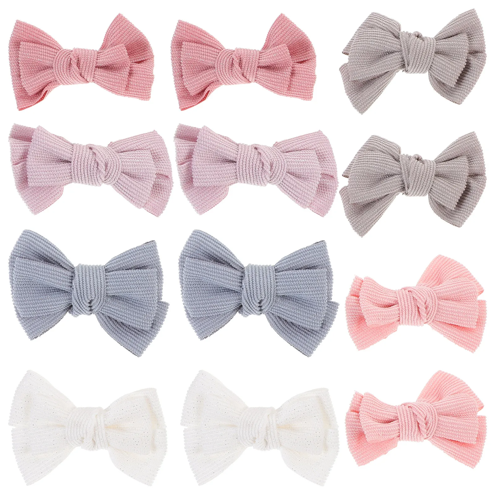 

12Pcs Baby Hair Bows for Girls Soft Comfortable Nylon DIY Headbands Newborn Toddler Hair Accessories Bow Girl Accessories DIY