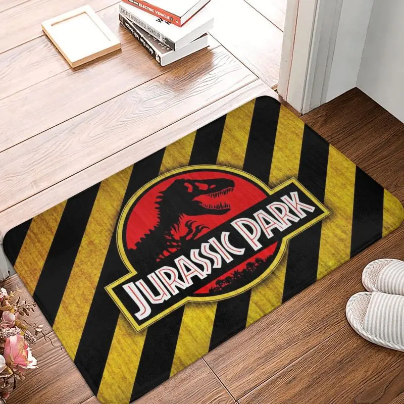 Jurassic Park Front Floor Door Entrance Mat Indoor Dinosaur World Bathroom Kitchen Doormat Garage Carpet Rug Toilet Footpad Home