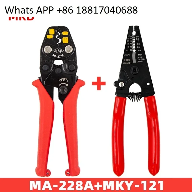 Taiwan Kuaigong MA-228A/C pinza a crimpare 0.3-5 pinza a crimpare terminale nudo non isolata a cricchetto per risparmiare manodopera
