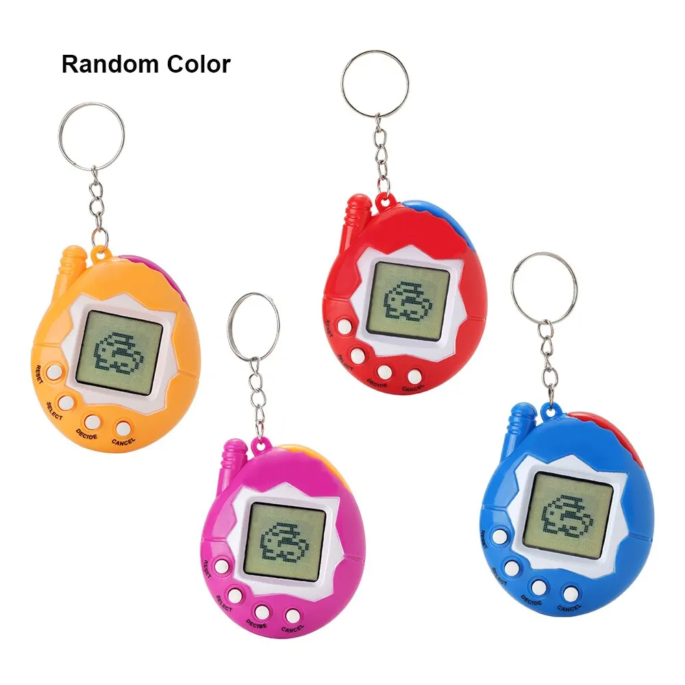 2 Packs couleur aléatoire enfants Kid Virtual Pet Handheld Training Game Electronic Mini Pet Machine