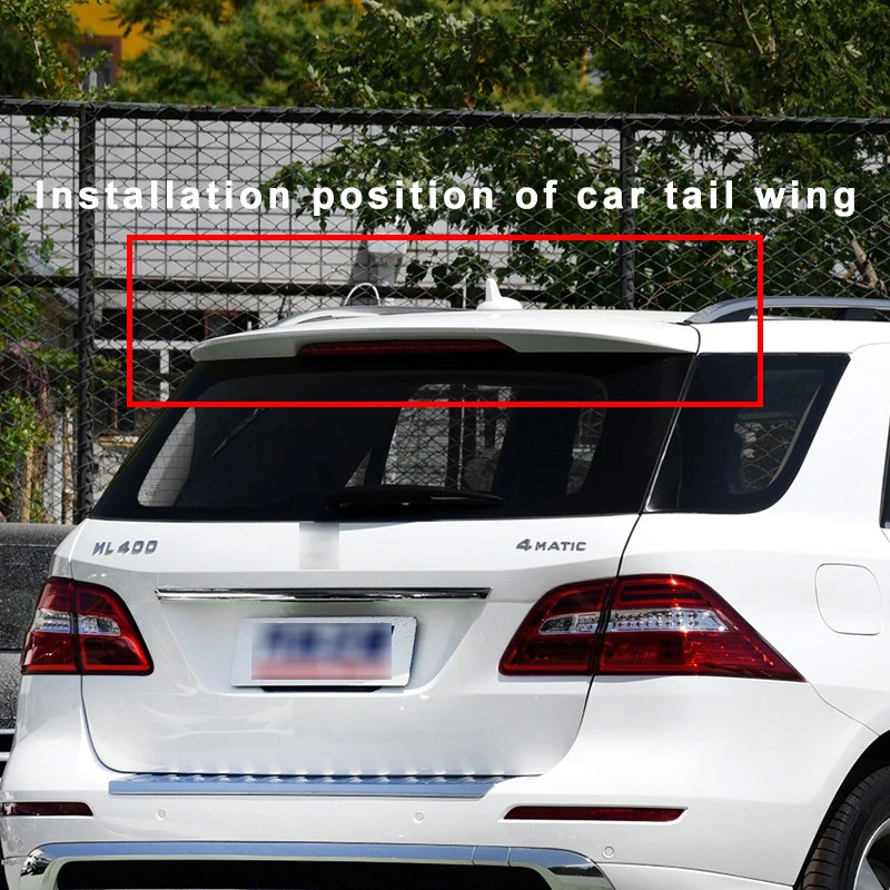 

Roof Spoiler Car-Styling Carbon Fiber Accessories Spoilers Tail Spoiler DIY Refit Spoiler For Mercedes Benz M-Class 2005-2015