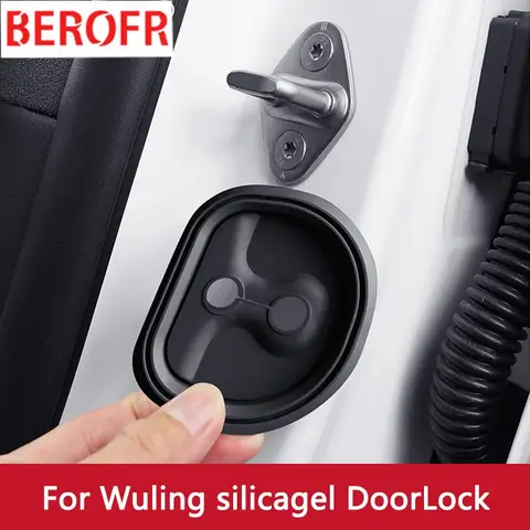 자동차 문짝 음소거 댐핑 쿠션, 실리콘 자동차 문짝 잠금 버클, 충돌 방지 보호 커버, 울링 미니 2020-2022, 세트당 4 개