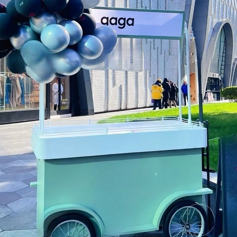

Float Selling Cart Mobile Snack Cart Dining Shopping Mall Promotional Promotion Wrought Iron Outdoor Display