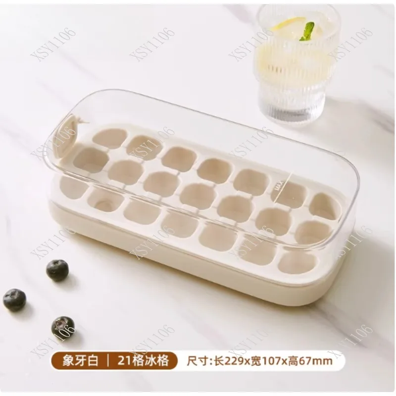 Push Type Ice Cube Molds - Water Filled Household Ice Maker Small Ice Box Food - Grade Quick - Frozen Easy Clean