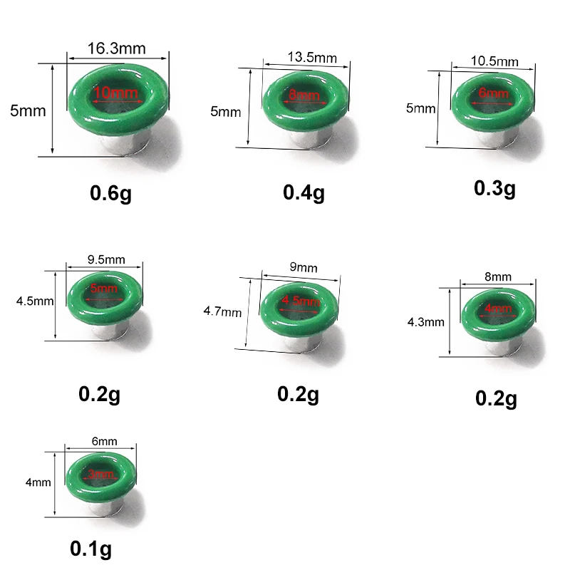 50 buah 3/4/4.5/6/8/10MM multiwarna lubang tali logam cincin Grommet dengan mesin cuci untuk DIY tas sepatu sabuk pakaian Aksesori dekorasi topi