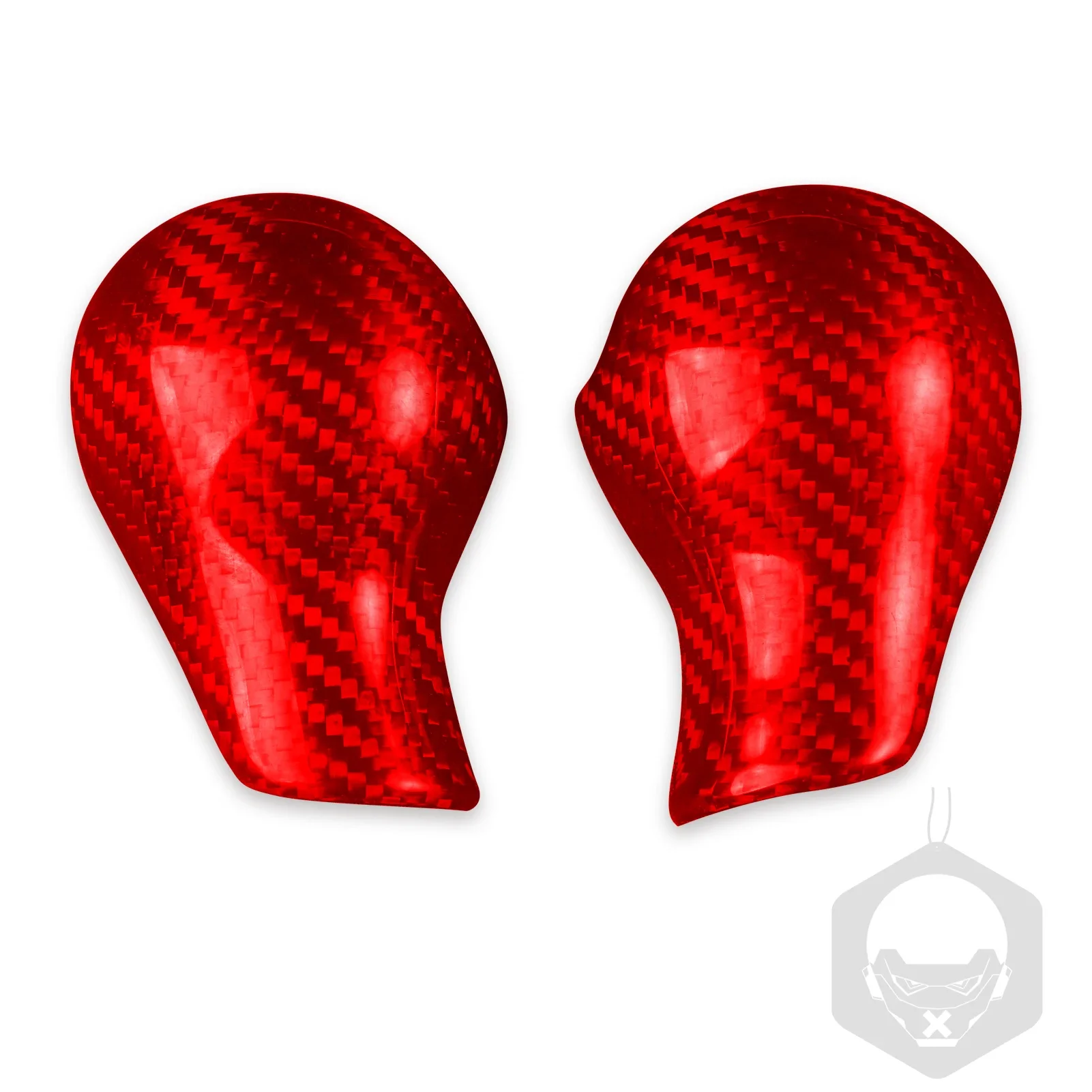 New！For NISSAN 370z 2009 2010 2011 2012 2013 2014 2015 2016 2017 2018 Carbon Fiber Red/Black Gear Shift Head Knob Side Cover Tri