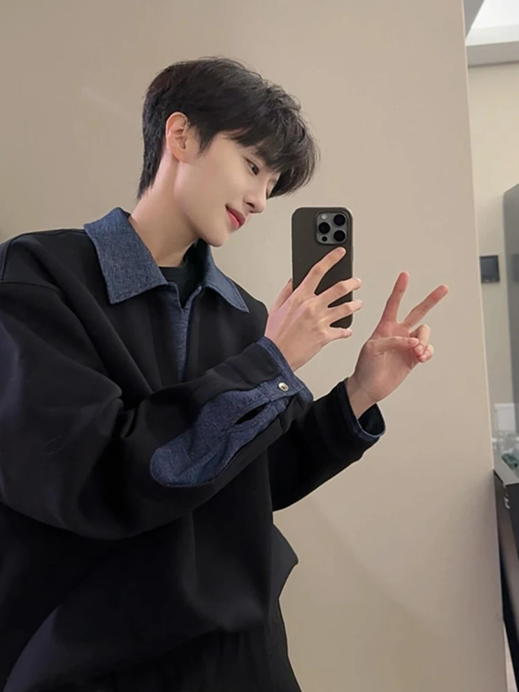 

Мужской свитшот Bla Long Sve Crew Ne с длинным рукавом, осенне-зимний, американский, плотный, с дизайнерским акцентом, для ношения под одеждой, повседневный, комфортный.