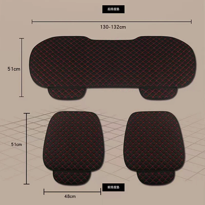 General Motors Seat Cover Linen Summer Seat Cushion Protection Cover Front and Rear Backrest Cushion Tesla SUV Pickup Interior