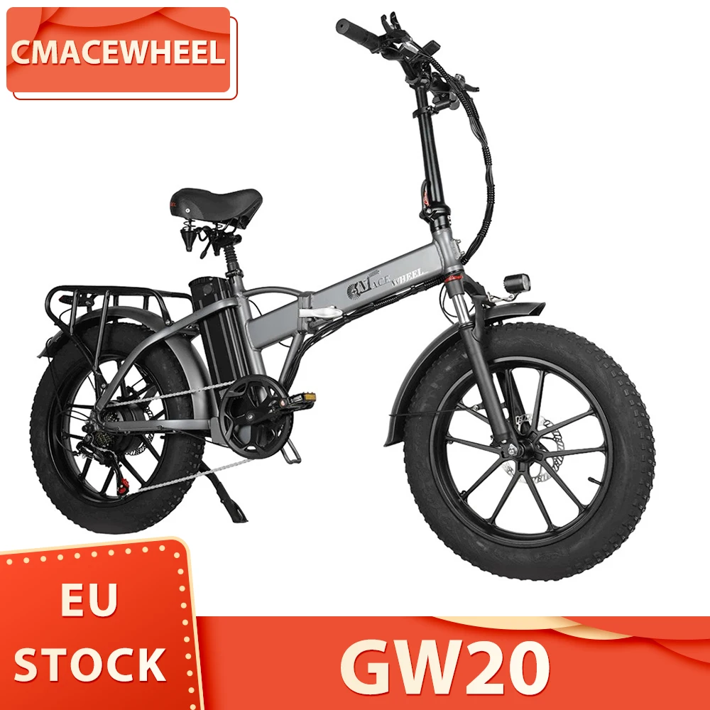 CMACEWHEEL GW20 Electric Bike 20*4.0 inch CST Fat Tire 750W Motor E-Bike 40km/h Max Speed 48V 18Ah Battery Electric Bicycle