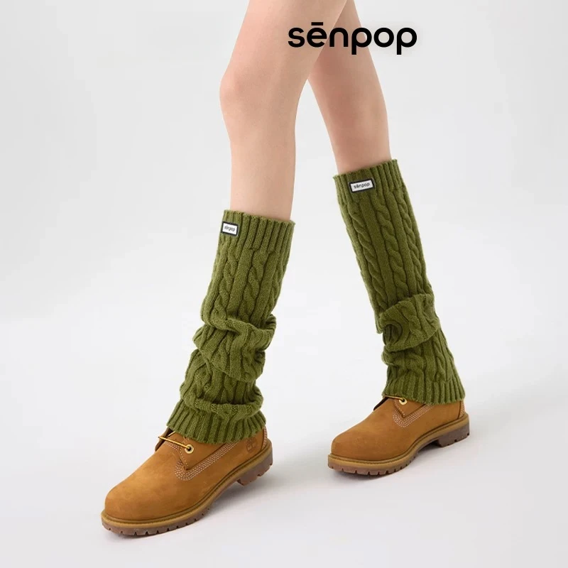 جوارب Senpop النسائية المصنوعة من الصوف المكدس #5