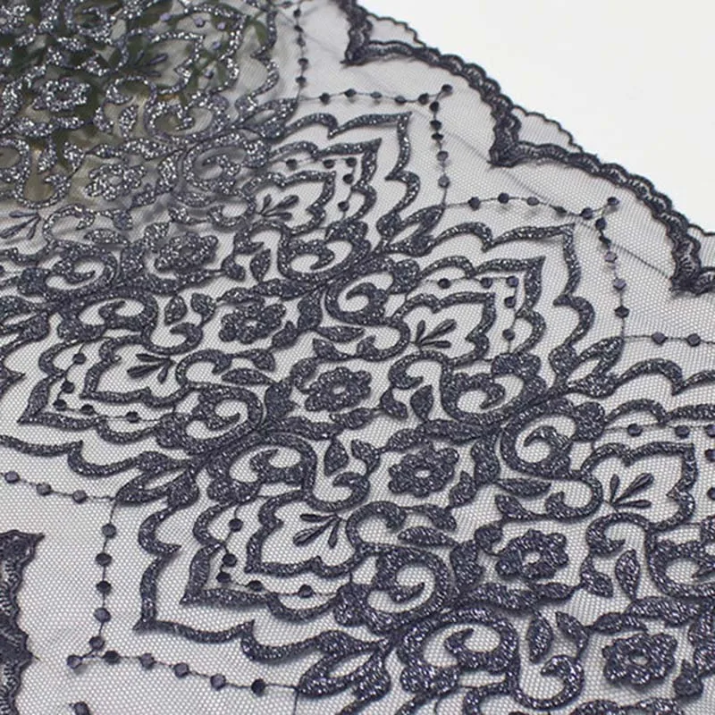 

42Yds Bilateral Embroidery Lace Trim DIY Craft Sewing Supplies Skirt Hem Decoration Accessories Wedding Lace