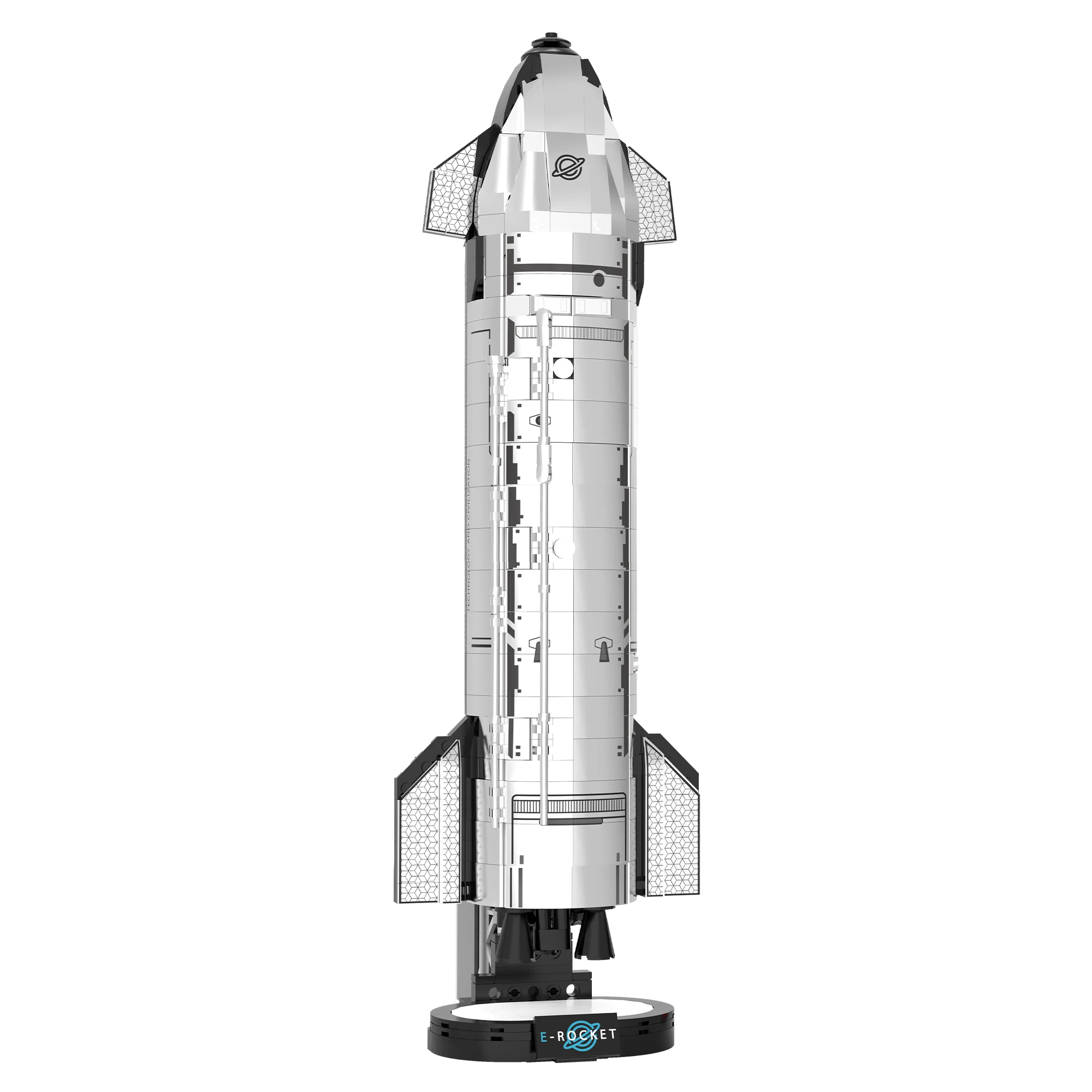 

824PCS Aerospace Series Building Blocks Rocket Set, Simulated Rocket Desktop Decoration, Educational Toy, Kids Birthday Toy Gift