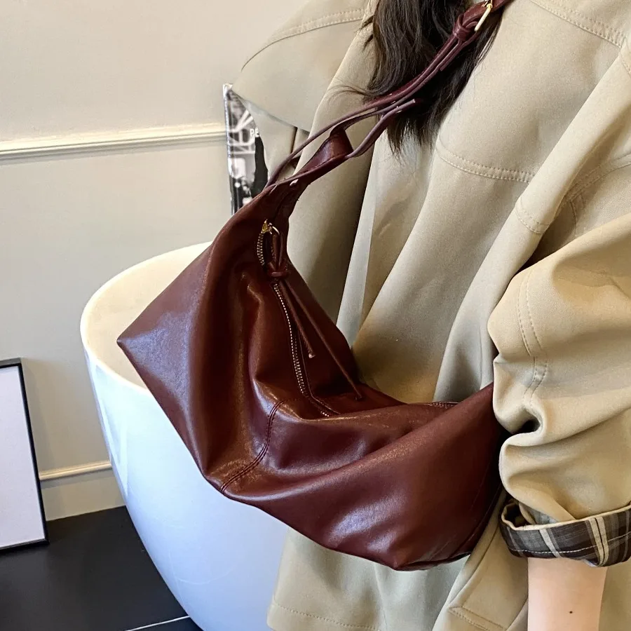 

Осенняя модная стильная сумка на одно плечо в стиле ретро, повседневная и элегантная стильная женская сумка через плечо под мышками для поездок на работу