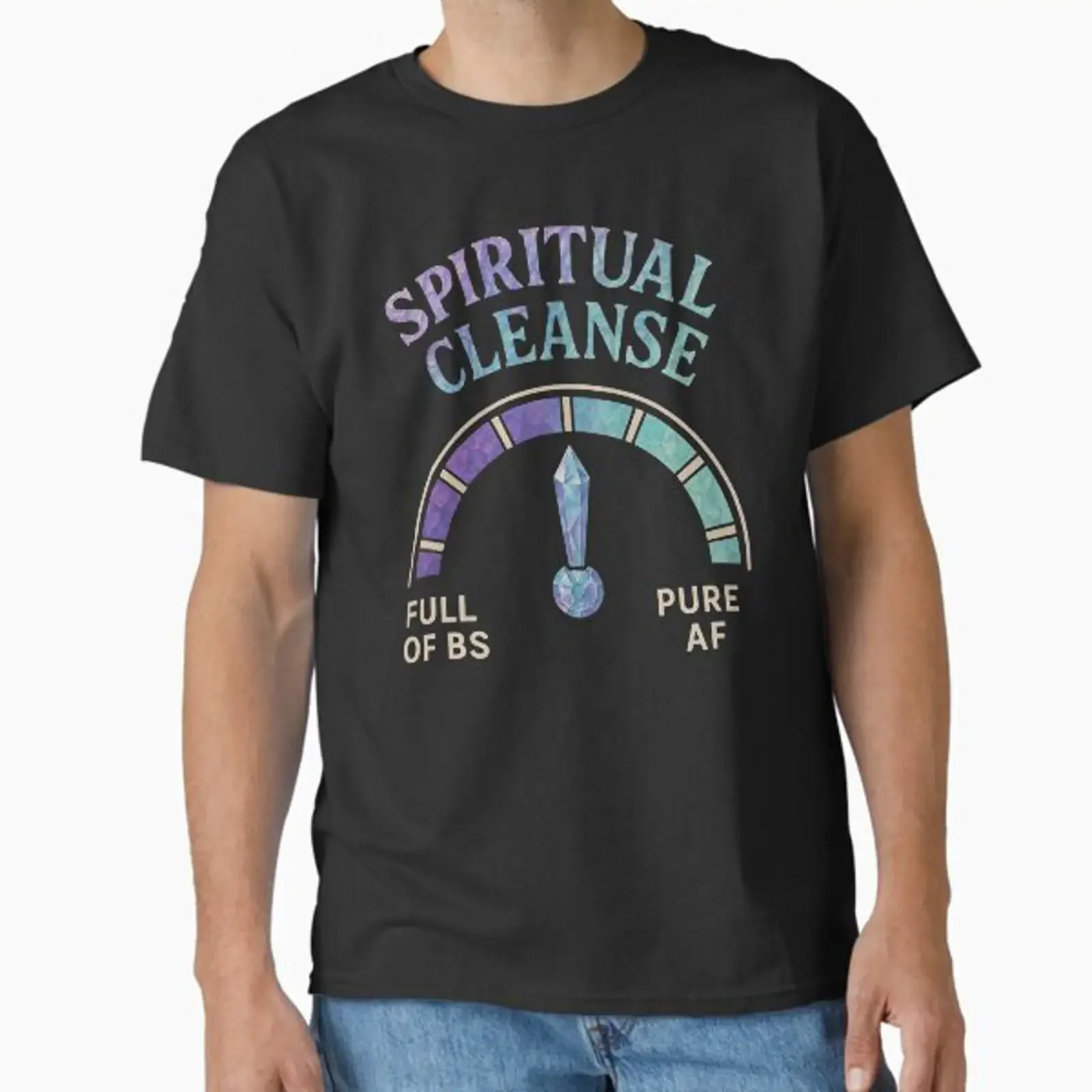 Spiritual Cleanse Classic T Shirt vintage Washed Stylish streetwear Soft Versatile Casual Comfortable graphic Unisex Slightly