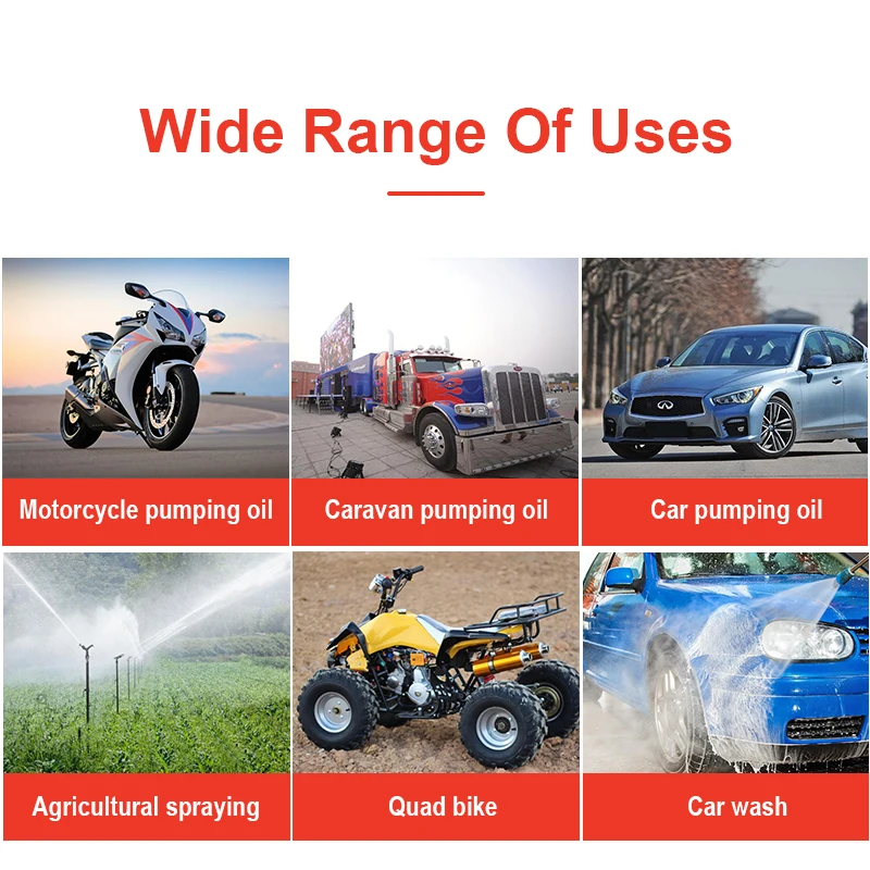 12V Car Engine Oil Pump Electric Oil Diesel Fluid Sump Extractor Scavenge Exchange Fuel Transfer Suction Pump for Auto Car Boat