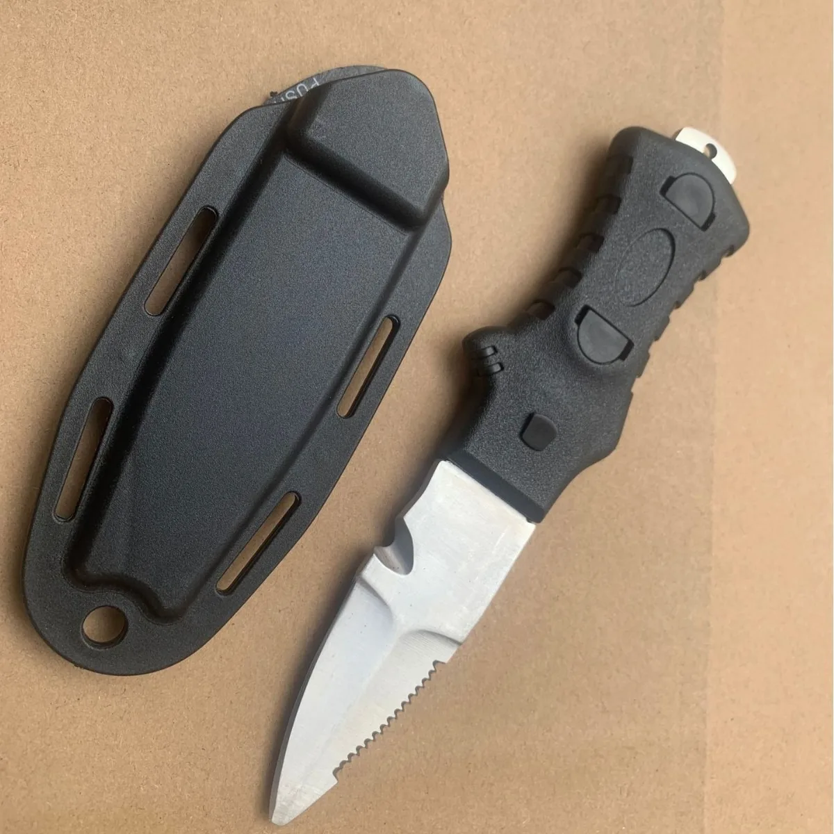 Dive Knife for Rescue, Stainless Steel Diving Tool with Line Cutter for Underwater & Survival view 2