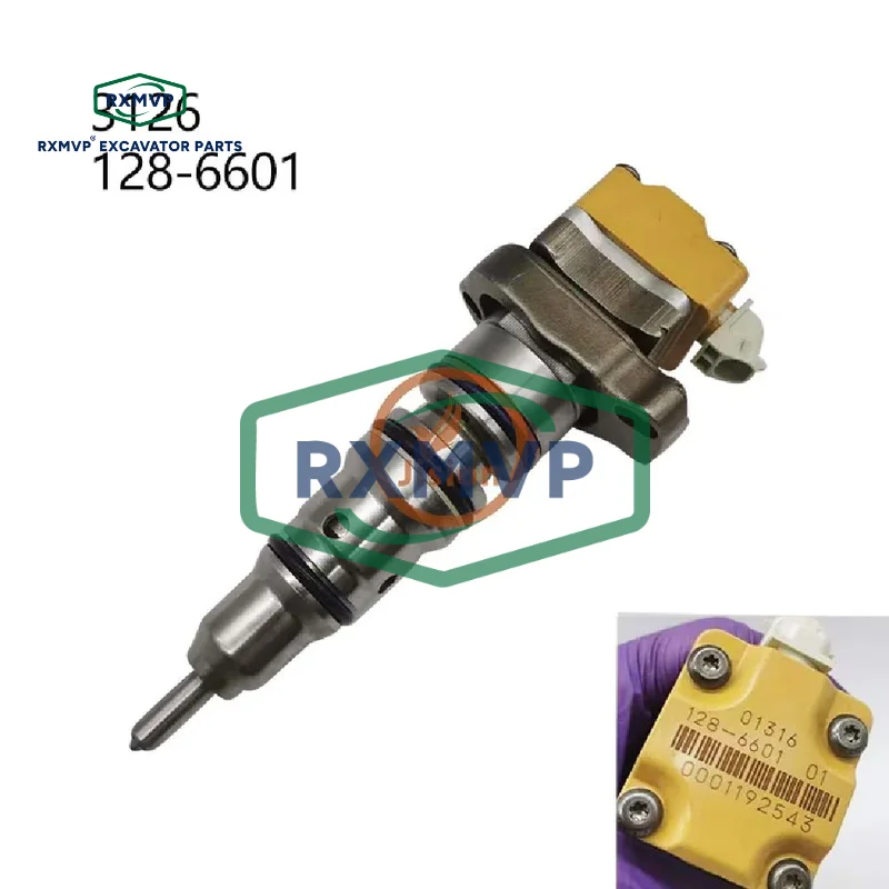 For Caterpillar 128-6601 1286601 Common Rail Fuel Injector 3126 3126b Engine 322c 325c Excavator RXMVP