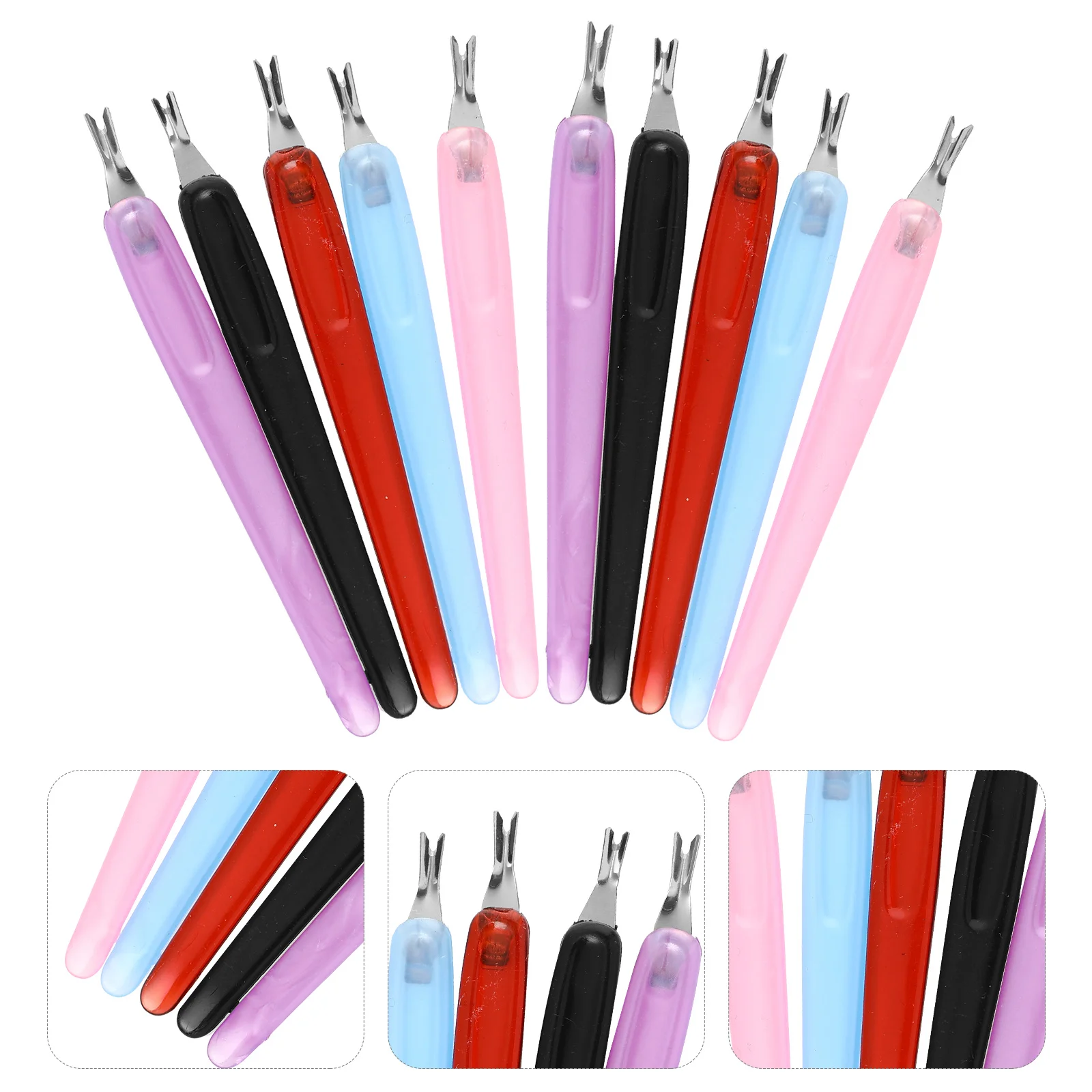 50 قطعة قادين الجلد الميت الضحلة سريعة آمنة المحمولة مسمار كليبرز مانيكير الجلد الميت الشوك مزيلات الجلد الميت مسمار أدوات الرسم
