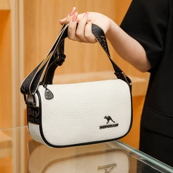 Women Luxury Leather Messenger Bag Trend Handbags Designer Brand Ladies Shoulder Crossbody Bags Small Underarm Tote Female Sac