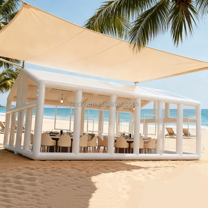 Large Luxury  Outdoor Custom  PVC  Inflatable Tent for Wedding Camping Restaurant Exhibition  Air Tent