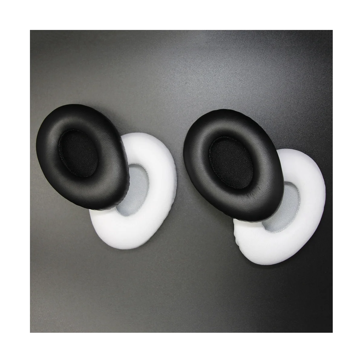 أسود الماس الدموع سماعة يغطي ، سماعة حامي الأكمام ، مشبك سماعات الأذن ، استبدال ، 1 زوج