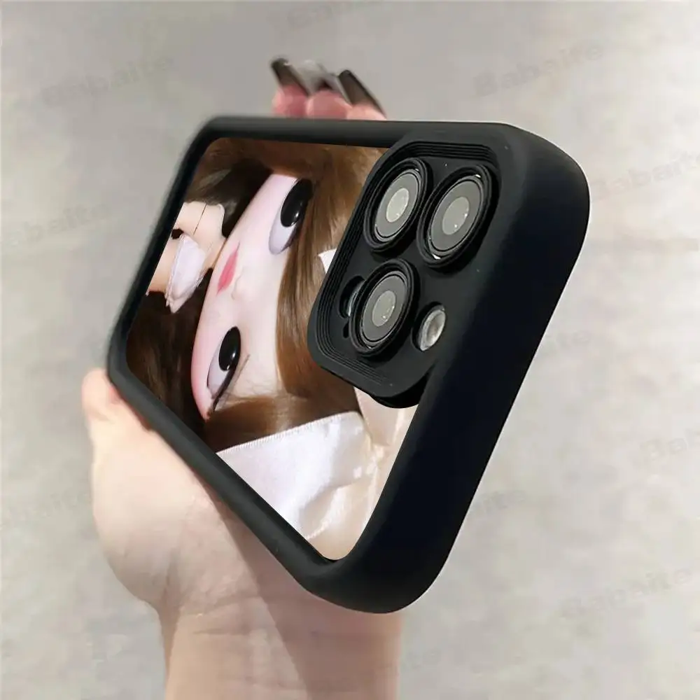 Bl-ytheS لطيف دمية تصميم الأزياء جراب هاتف آيفون 17 16 15 14 13 12 11 برو ماكس زائد سيليكون للصدمات