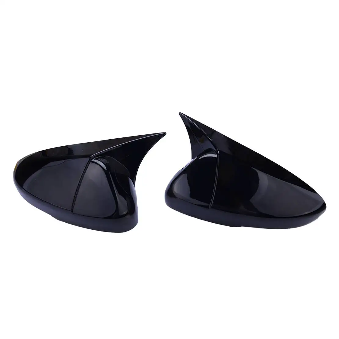 1 Pair Glossy Black Horn Rearview Side Mirror Cover Cap Trim Fit for Honda Accord 2018 2019 2020 2021 2022