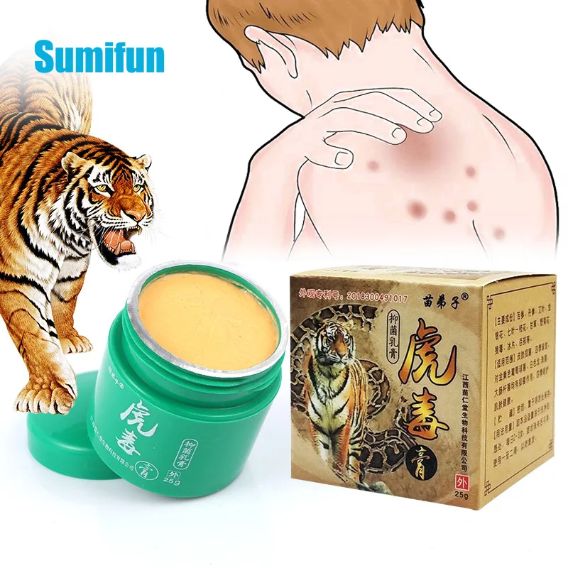 

25g Tiger Balm Psoriasis Cream Eczema Relief Itching Antibacterial Ointment Dermatitis Skin Care Cream Anti-Itch Medical Plaster