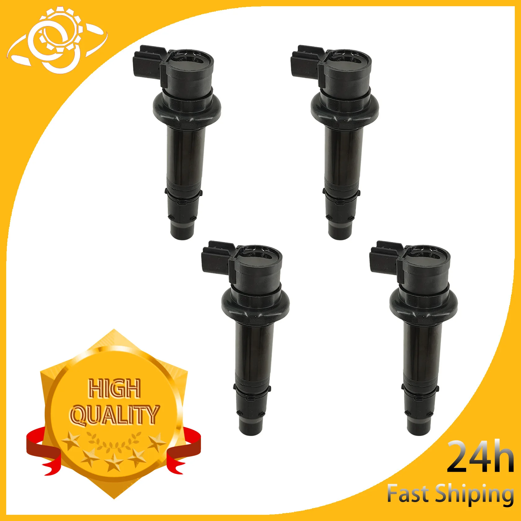 

4Pcs Ignition Coil for Yamaha YZF R1 R6 R6S VMX V Max 2002-2017 FZ1 FZ8 RS SR Nytro 5VY-82310-00-00 5VY823100000 F6T558 F6T560