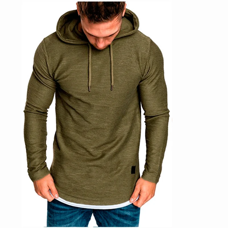 

MRMT 2024 Brand New Men's Solid Color Hooded Casual Sports Long-Sleeved T-Shirt Pullover For Male Men's Hoodies Sweatshirts Tops