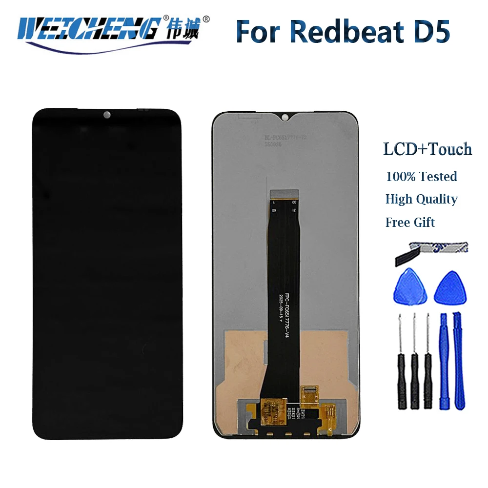 Original Tested For Redbeat D5 LCD Display+Touch Screen Digitizer Assembly For Redbeat D5 LCD Screen Display
