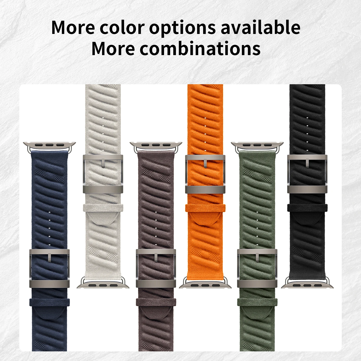 2026 Kebitt New En Mer Bleu Nuit Single Tour Iwatch Armband 42mm für Apple Watch Ultra4 3 Series12 11 10 9 8Se 3 Armband 46MM 45 49MM – Detail 6