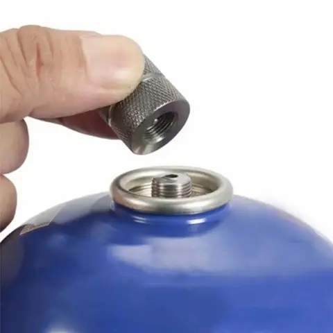 야외 캠핑 부탄 스토브 가스 리필 어댑터 카트리지 가스 노즐 병 유형 카트리지 나사 유형 밸브 캐니스터 커넥터 Best5
