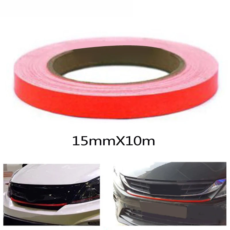 Car Car Sticker 0.3mm Replacement 15mmx10m Roll 1X UV Resistant 1x Waterproof Attachment Wrap Easy Installation