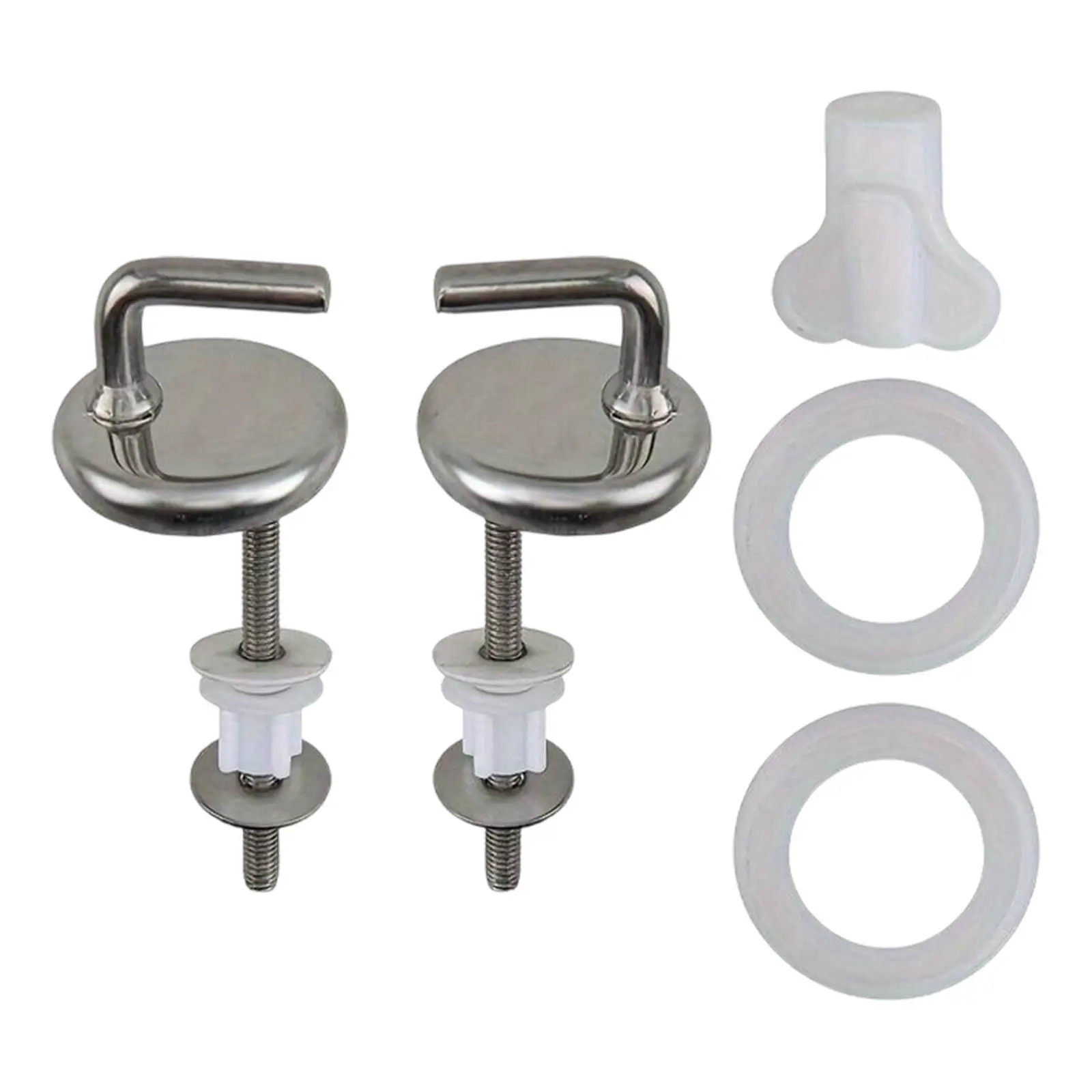 Toilet Seat Hinges Easy Installation General Compact Repair Mounting Fixed Joint Fixing Bracket Replacement Part for Bathrooms