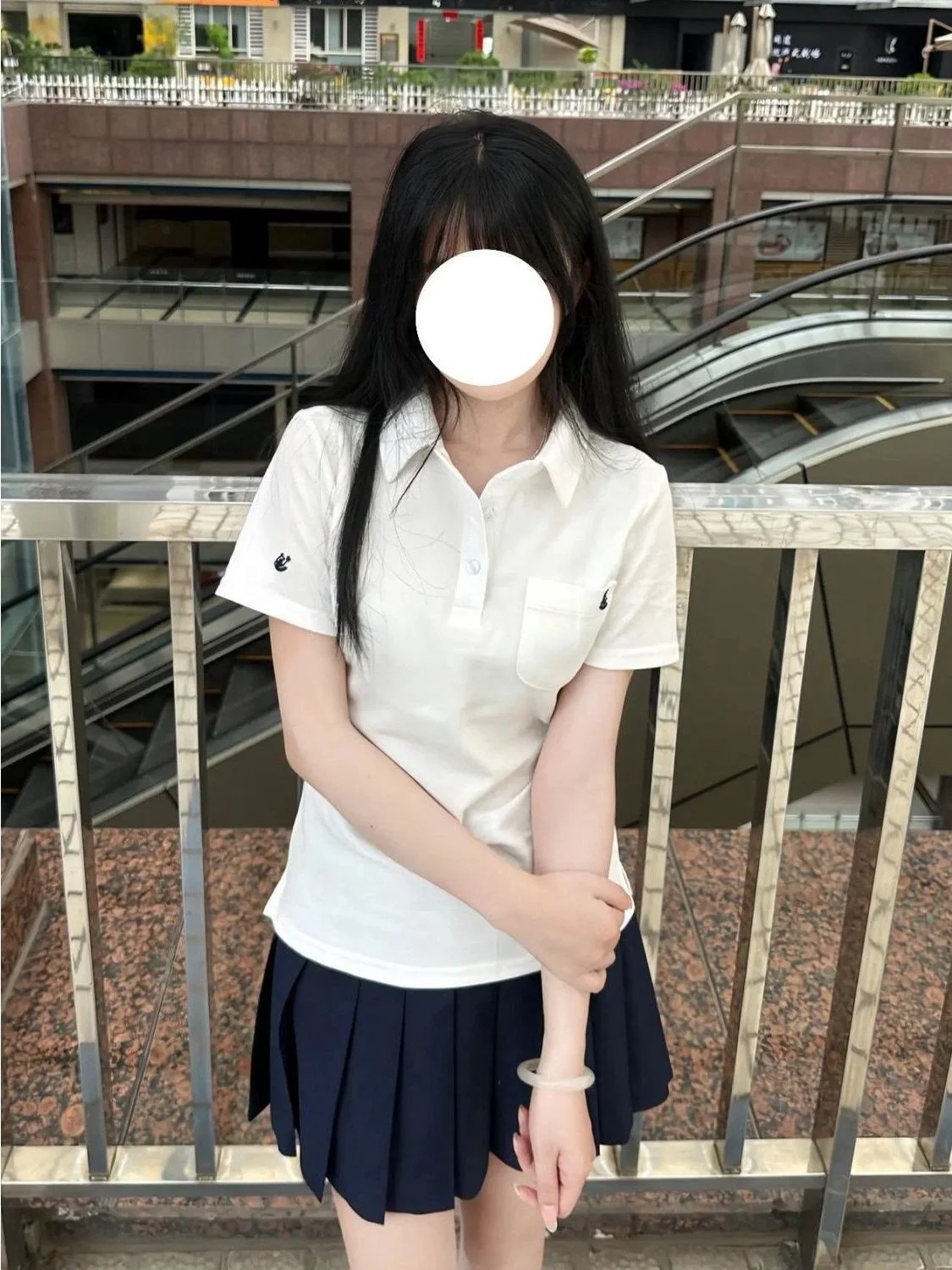 

College Style JK Uniform Embroidered Waist Shirt Summer New Pure Color Pleated Skirt Soft Girl Set School Supply