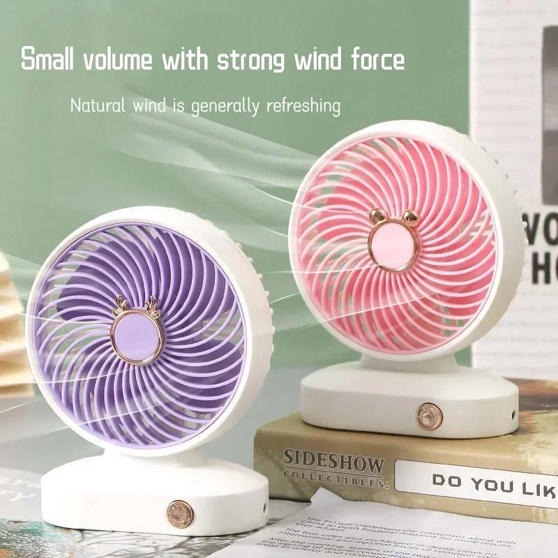 Cooling Fans USB Charging Powerful Rechargeable Portable Student For Home Office  Outdoor Electric Small Desktop Fan
