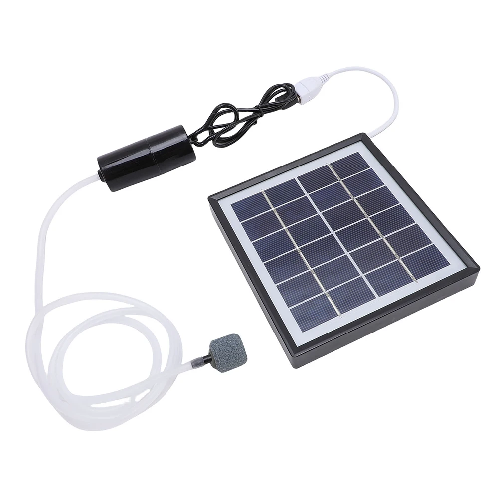 

Multipurpose 10W Solar Powered Oxygen Pump USB Charging Automatic Function Perfect for Fish Tanks and Outdoor Aquatic Settings